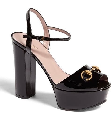 sandale gucci a plateforme|gucci claudie platform sandals.